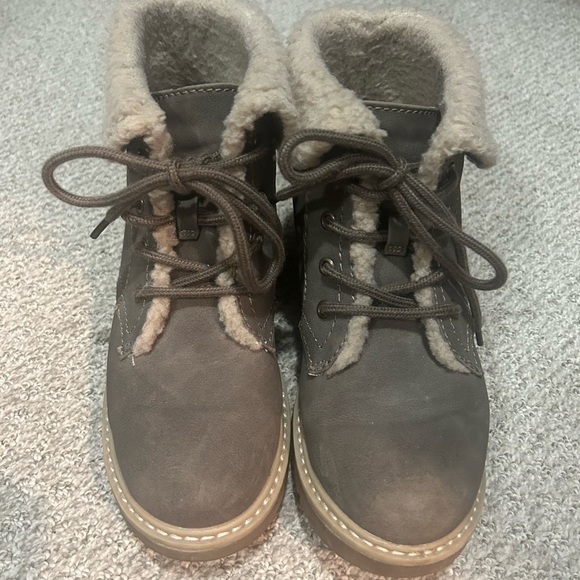 Shoes - Fleeced Lined booties. Lace up booties worn a few times.